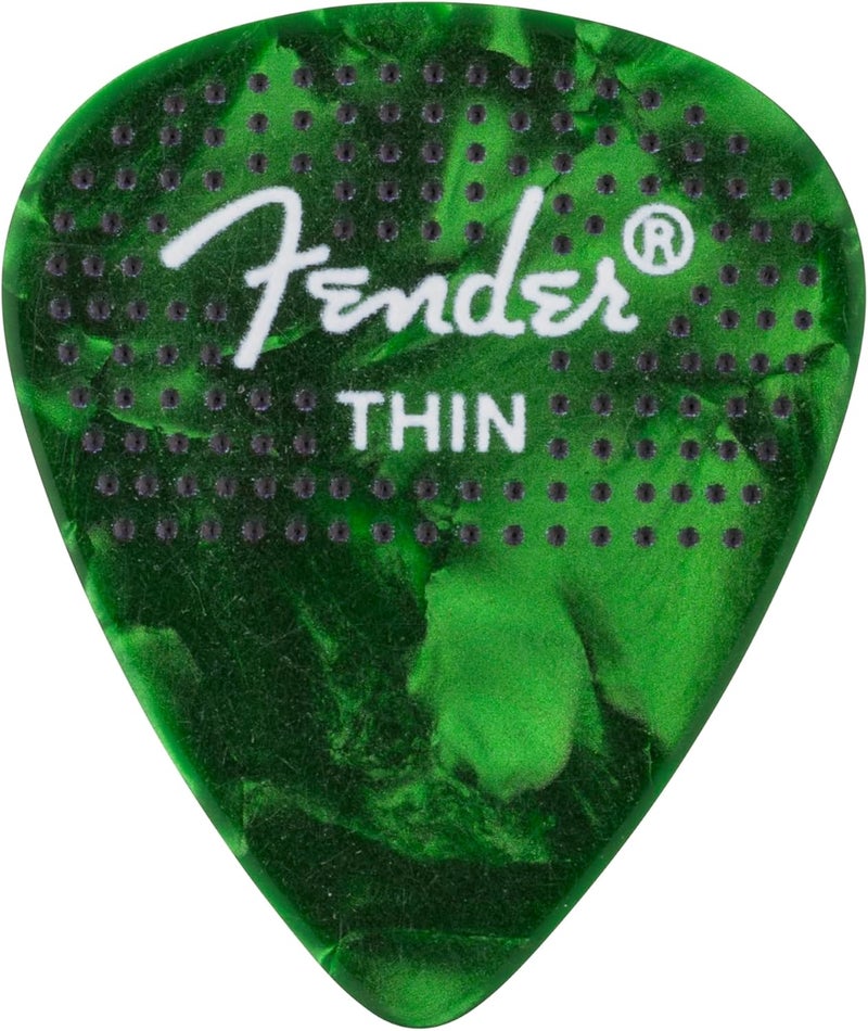 FENDER Celluloid Guitar Picks, Stocking Stuffers, 351 Dotted Shape, Medium, 12-Pack - Image 4